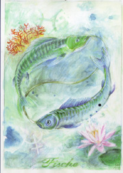 Tierkreiszeichen Postkarten