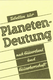 Tabellen zur Planetendeutung